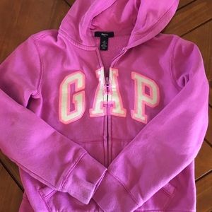 Girls pink GAP zip hoodie